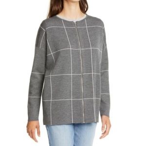 Eileen Fisher Windowpane Check Merino 